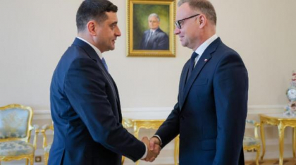 George Simion a fost primit de președintele Poloniei, Andrzej Duda