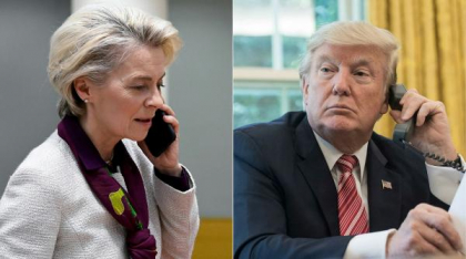 Ursula von der Leyen a vorbit la telefon cu Donald Trump despre tarifele vamale. "Au avut o discuţie bună"