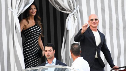 Încep festivitățile de nuntă pentru Jeff Bezos și Lauren Sánchez. Primele imagini cu mirii în Veneția și programul evenimentelor