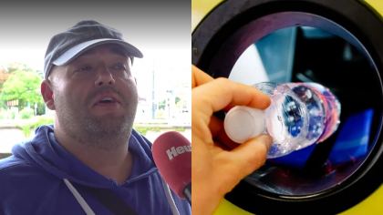 Bărbatul care trăiește mai bine din adunat sticle decât din locul de muncă. Și-a dat demisia și a început să facă din ce în ce mai mulți bani