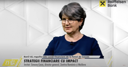 Banii tăi, regulile tale. Lecţii financiare de la femei de succes - un proiect ZF în parteneriat cu Raiffeisen Bank. Simona Cocoş, Zentiva România şi Moldova. Banii nu trebuie să fie un scop în sine. Recompensa financiară vine mereu dacă faci lucrurile foarte bine