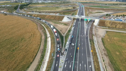 S-a deschis Autostrada A0 Sud. Ministrul Transporturilor: „Vom putea circula de la Curtea de Argeș la Constanța doar pe autostradă”