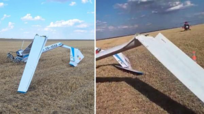 Un planor s-a prăbuşit pe un câmp din judeţul Olt. Pilotul, un tânăr de 24 de ani, a murit