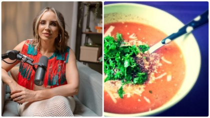Rețeta de supă de roșii recomandată de Adina Halas, perfectă pentru zilele caniculare. Cât de repede se prepară. „Fiul meu a golit farfuria”