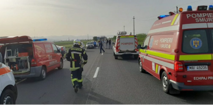 Accident între două microbuze, în Bihor. A fost activat Planul roșu de intervenție