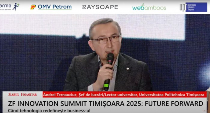 Andrei Ternauciuc, Universitatea Politehnica Timişoara: Tehnologiile emergente au rolul de a trezi interesul oamenilor care au potenţialul de a le duce mai departe, au potenţialul de a schimba societatea