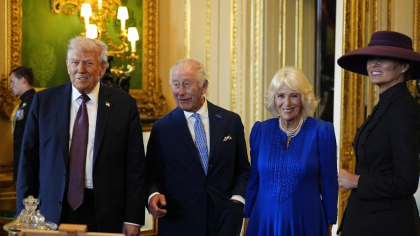 Gesturi de protocol la Windsor. Ce cadouri și-au oferit familia regală și familia Trump