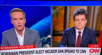 Nicușor Dan la CNN: Nu a existat un sprijin al administrației Trump pentru domnul Simion