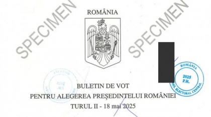 Cum arată buletinul de vot pentru turul doi al alegerilor prezidențiale din 18 mai