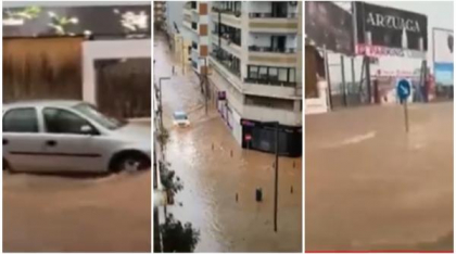 Inundații catastrofale în sud-estul Spaniei. Imagini cu dezastrul din Ibiza, unde a plouat în 12 ore cât într-o lună