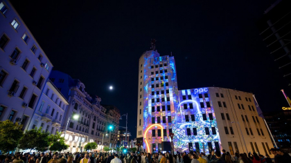 Bucureștiul se luminează în weekend: Spotlight-Festivalul Internațional al Luminii, ediția a 9-a. Care este programul