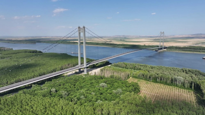 „Golden Gate de România”. Se deschide circulația pe drumurile de legătură cu Podul peste Dunăre de la Brăila