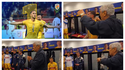 VIDEO Imagini fabuloase cu Mircea Lucescu în vestiarul naţionale. Ce mesaj le-a transmis selecţionerul