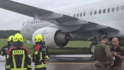 Un avion cu 190 de persoane la bord a ieșit de pe pistă la aterizare, în Polonia