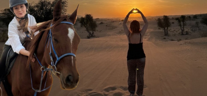 Două dintre cele mai tari atracții în Dubai: răsăritul călare și experiența unică din safari! O româncă se ocupă de cele mai bune servicii pentru turiști