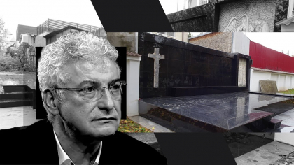 Cum arată mormântul lui Silviu Prigoană, la 6 luni de la moartea afaceristului. Nu a fost aprinsă nicio lumânare