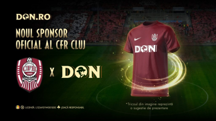 Don.ro este noul sponsor oficial al CFR Cluj, unul dintre cele mai mari cluburi de fotbal din România (P)