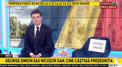 LIVE Dezbatere la România TV. George Simion lipsește de la a patra dezbatere consecutiv