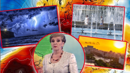 EXCLUSIV Romica Jurca anunță rupere de nori „după orele prânzului: Ploi torențiale, grindină si vijelii”. Cupola de foc, stinsă de precipitații