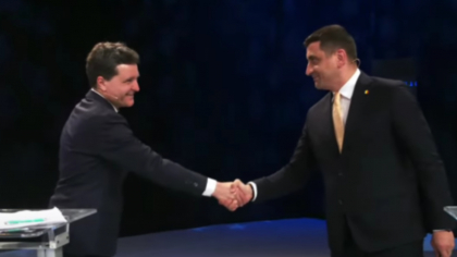 Dezbatere intensă între Nicușor Dan și George Simion. Cum l-a prins Primarul Capitalei pe liderul AUR pe picior greșit