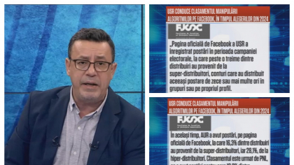 EXCLUSIV. Victor Ciutacu, după ce s-a aflat că USR și AUR conduc clasamentul manipulării algoritmilor de Facebook: „Liberalii oricum nu mai există, sunt doar o anexă a așa-zișilor progresiști”