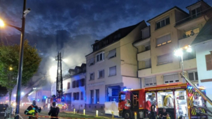 Incendiu uriaș în centrul orașului Strasbourg. Cel puțin o persoană a murit