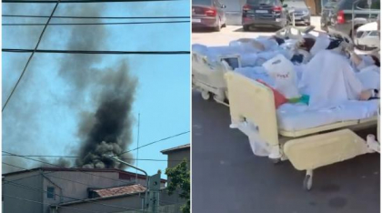 Incendiu la Maternitatea Cuza Vodă din Iași. Sunt evacuate mame cu bebeluși în brațe. A fost activat Planul Roșu de Intervenție