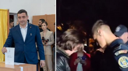 Scandal în faţa sediului AUR: Un tânăr a fost la un pas să fie linşat de susţinătorii lui George Simion