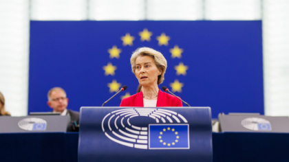 Ursula von der Leyen e vizată de o moțiune de cenzură în Parlamentul European. Inițiativa a fost lansată de AUR
