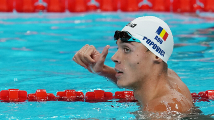 David Popovici, la revenirea în țară după Europenele U23: Mi-am îndeplinit așteptările