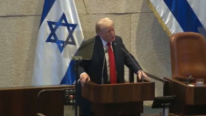 Donald Trump, în fața Parlamentului Israelian. „Nu este doar sfârşitul unui război, sunt zorii istorici ai unui nou Orient Mijlociu” FOTO/VIDEO