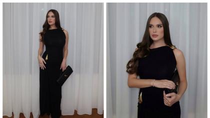Elena Hagi, apariție de senzație într-o ținută de la un brand de lux. Cât a costat rochia soției lui Ianis Hagi