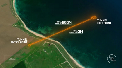 Primele imagini cu tunelul de sub plaja Tuzla prin care vor fi transportate gazele de la Neptun Deep VIDEO
