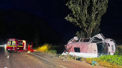 Accident grav pe DN2 între un microbuz și un autocar cu 60 de ucraineni. Planul Roșu de Intervenție, activat