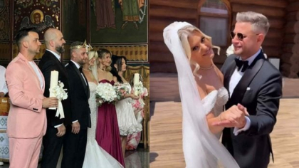 Imagini cu Lora și Ionuț Ghenu, nași de cununie pentru sora lui. Cântăreața nu s-a abținut și a cântat la nunta cumnatei sale