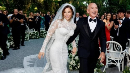 Imagini de la nunta lui Jeff Bezos cu Lauren Sánchez. Mireasa a purtat o rochie de 500.000 de dolari
