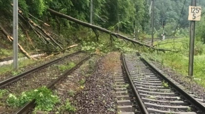 Haos pe calea ferată! Trenurile au întârzieri între 20 și 150 de minute după incidentul dintre Racoș și Rupea, jud. Brașov