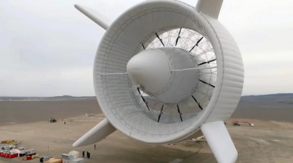 China a lansat cea mai mare eoliană gonflabilă din lume, care poate să zboare la altitudini mari: Cum arată și cât produce S1500