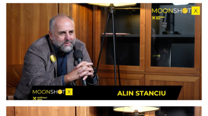Alin Stanciu, Catalyst România, şi Mihail Alexandru Vlad, Softia: Mediul antreprenorial din România este unul tânăr, iar un program precum MoonShotX este o şansă fantastică pentru dezvoltarea educaţiei antreprenoriale