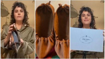 „Istoria se repetă”. Pantofii de damă de 1.100 de euro perechea, lansați de Prada, seamănă izbitor cu opincile românești