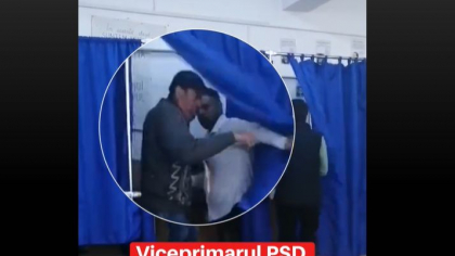 Viceprimarul PSD dintr-o comună din județul Olt, surprins intrând în cabina de vot cu mai mulți alegători (VIDEO)