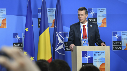 Ionuţ Moşteanu: Piloţii F-16 au avut autorizarea să doboare drona rusească, dar au decis să nu deschidă focul