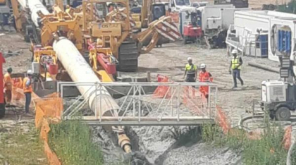Conducta Tuzla-Podișor a ajuns sub Dunăre. Ea va aduce gazele din Marea Neagră, inclusiv de la Neptun Deep
