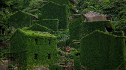 Satul abandonat de pe o insulă chineză care a fost complet înghițit de natură. Ce s-a întâmplat după ce au apărut primele imagini cu el