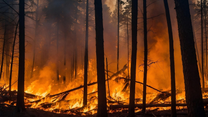 Stare de urgență în Grecia din cauza incendiilor de vegetație. Arde una dintre insulele preferate ale românilor