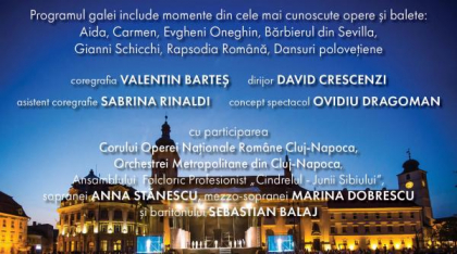 Peste 150 de artiști vor închide stagiunea Teatrului de Balet Sibiu, în Piața Mare