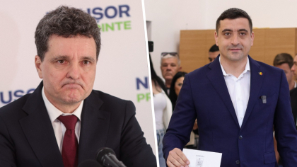 Nicușor Dan și George Simion, față în față la prima dezbatere din platoul unei televiziuni. Simion spune că vrea o Românie democratică, Dan promite că se va bate pentru dreptate