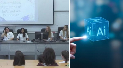 Zeci de elevi olimpici şi-au testat abilităţile în Inteligența Artificială de Ziua Tehnologiei Informaţiei. Au ajuns şi la sediul MAI