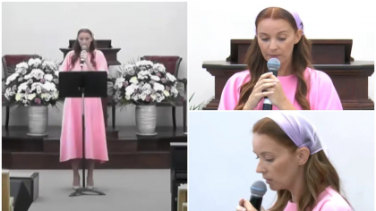 Diana Dumitrescu, de nerecunoscut după ce s-a pocăit. Cum a apărut actrița într-o biserică penticostală