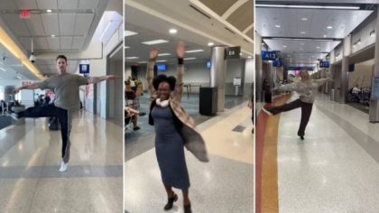 S-a filmat 21 de secunde dansând în aeroport și a pierdut zborul. Apoi a inspirat un trend de călătorie pe TikTok: „A stârnit bucurie în întreaga lume”